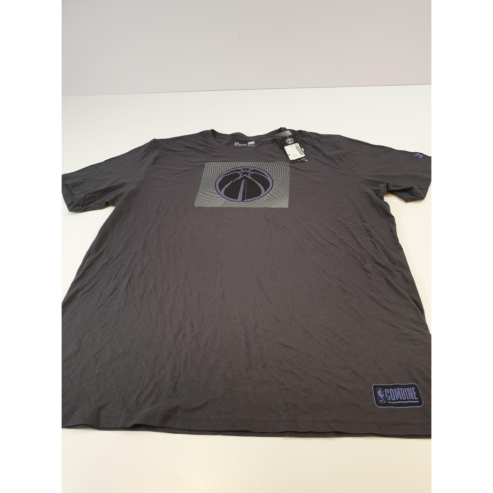 Washington Wizards Shirt Mens 3XL Black NBA Basketball Combine HeatGear Tee